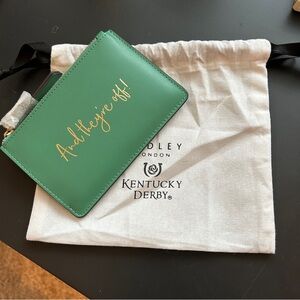 Brand New Radley x Kentucky Derby coin purse. Cute horseshoe charm on zipper